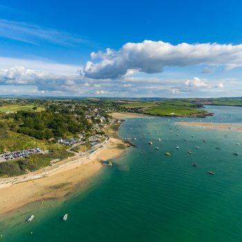 Aerial view of Rock, North Cornwall