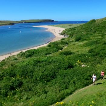 Aerial view across Rock Beach