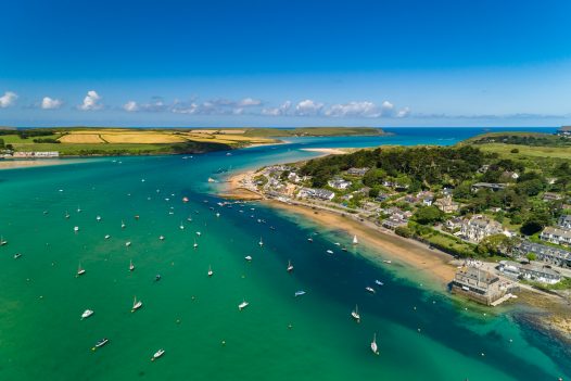 Aerial view of Rock, North Cornwall