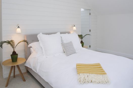 Beautiful double bedroom at Carn Mar, a self-catering holiday home above Polzeath beach, North Cornwall