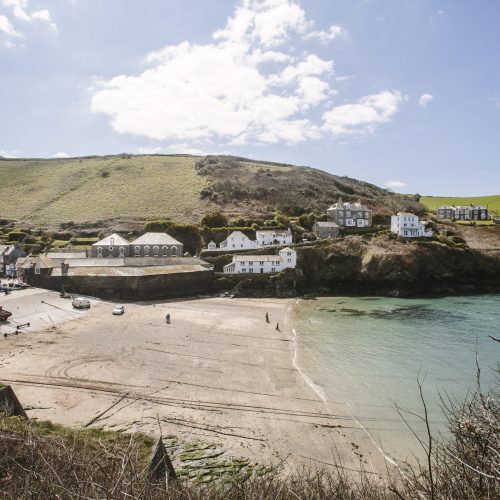 The view across Port Isaac harbour