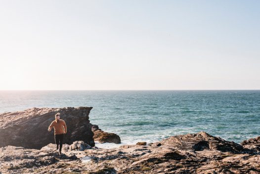 The headland at Port Gaverne where you can sometimes spot dolphins