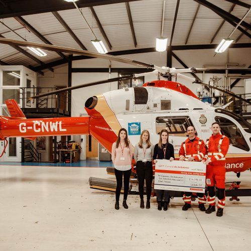 Latitude50 donate to the Cornwall Air Ambulance New Heli Appeal