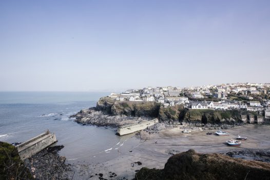 The view across Port Isaac harbour