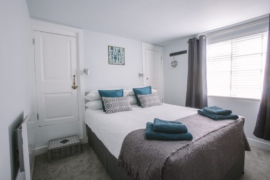 Bedroom at 2 The Old Bakehouse, a self-catering holiday apartment in Port Isaac, North Cornwall