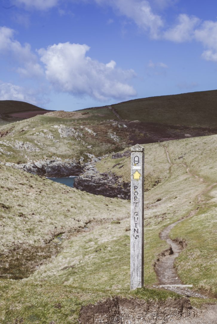 Coast path at Port Quin, North Cornwall