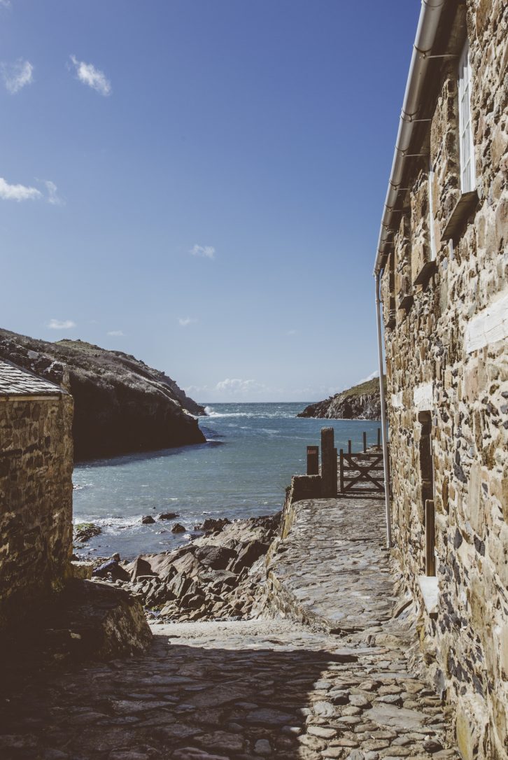 Path down to Port Quin beach, North Cornwall