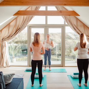 Private yoga on holiday in North Cornwall