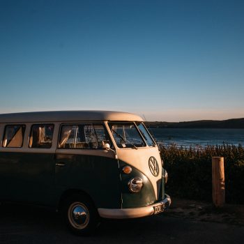 Camper van at New Polzeath