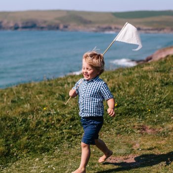 Boy on the South West Coast Path near Polzeath