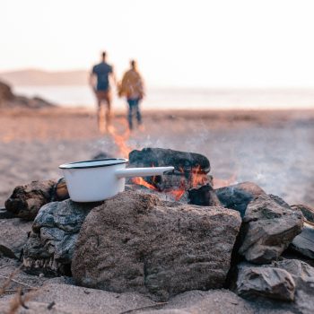 Couple on Polzeath Beach