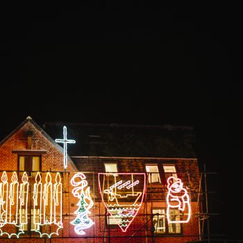 Christmas lights in Padstow