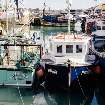 Boats in the harbour at Padstow