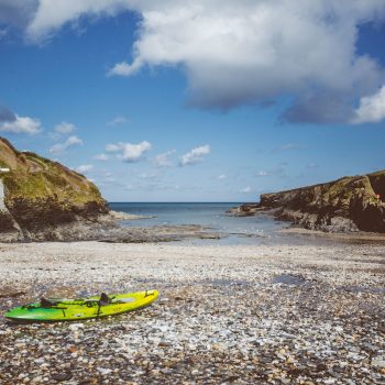 Kayak on Port Gaverne Beach