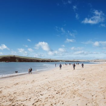 Walkers on Rock Beach
